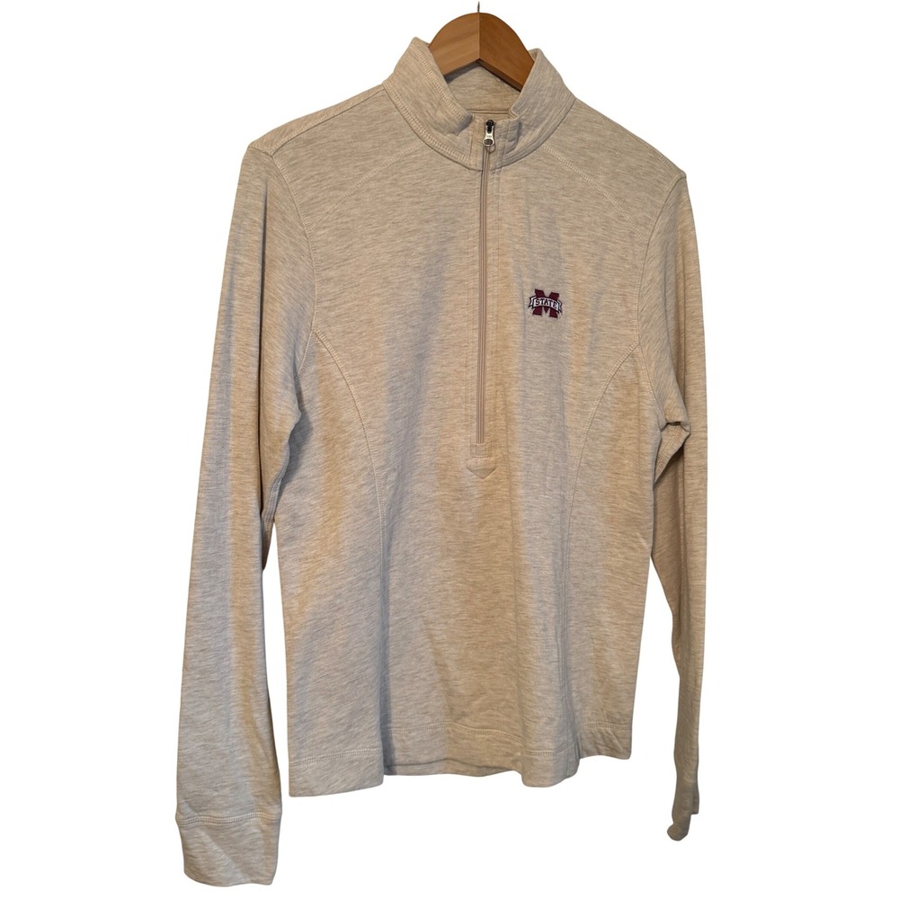 Womens Johnnie-O Mississippi State Bulldogs Quarter Zip Pullover‎ FItted Medium